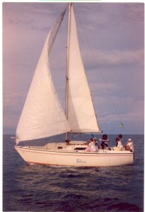 Our first sailboat in a regata - female tripulation