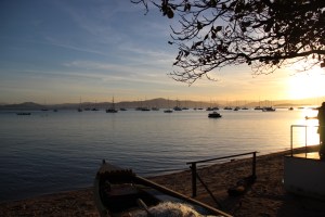 Pôr do Sol em Santo Antônio de Lisboa - um bom ancoradouro de veleiros.