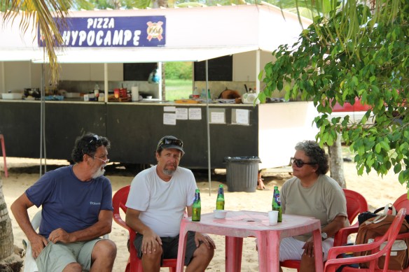 Em Kourou - beira da praia.