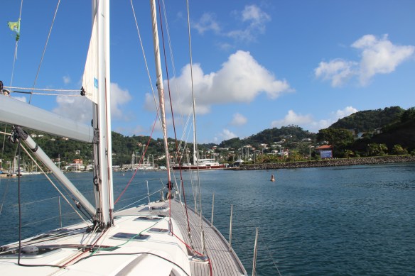 Chegando a Port Louis